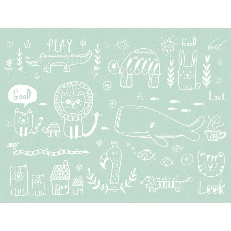 Lastenhuoneen tapetti A.S. Creation THE WALL 38304-1, 371x280cm, turkoosi