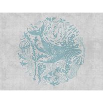 Kuvatapetti A.S. Creation THE WALL 38306-1, 371x280cm, turkoosi