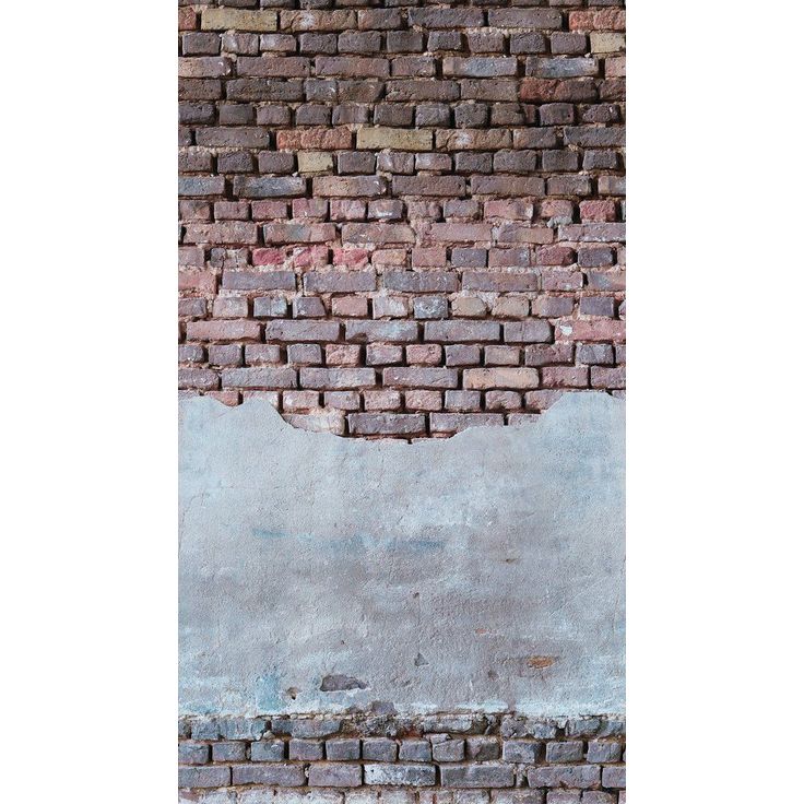 Kuvatapetti A.S. Creation THE WALL 38334-1, 159x280cm, tiiliseinä, ruskea