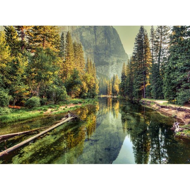 Kuvatapetti A.S. Creation Designwalls Mountain River, 350x255cm, vihreä