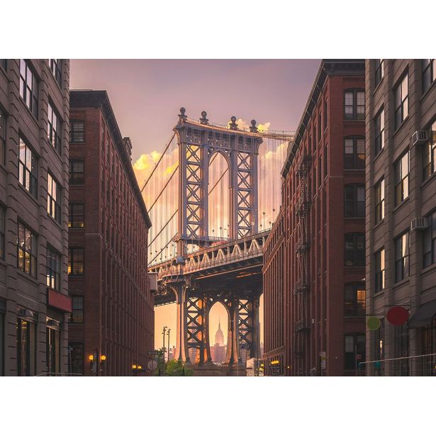 Kuvatapetti A.S. Creation Designwalls Brooklyn Bridge, 350x255cm, ruskea