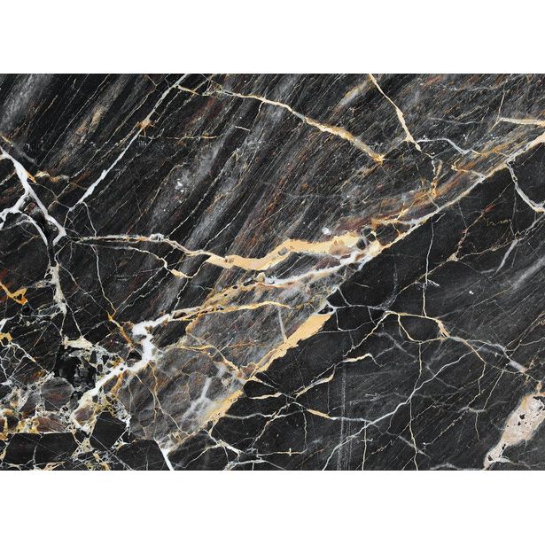 Kuvatapetti A.S. Creation Designwalls Black Gold Marble, 350x255cm, musta