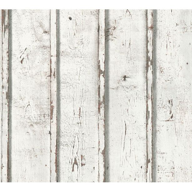 Tapetti A.S. Creation Best of Wood'n Stone II B T3701, valkoinen