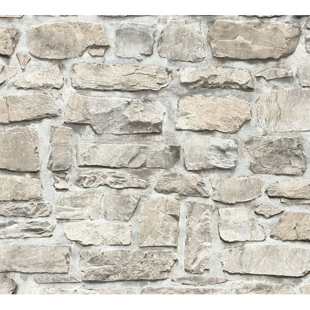 Tapetti A.S. Creation Best of Wood'n Stone II C T3702, harmaa/beige