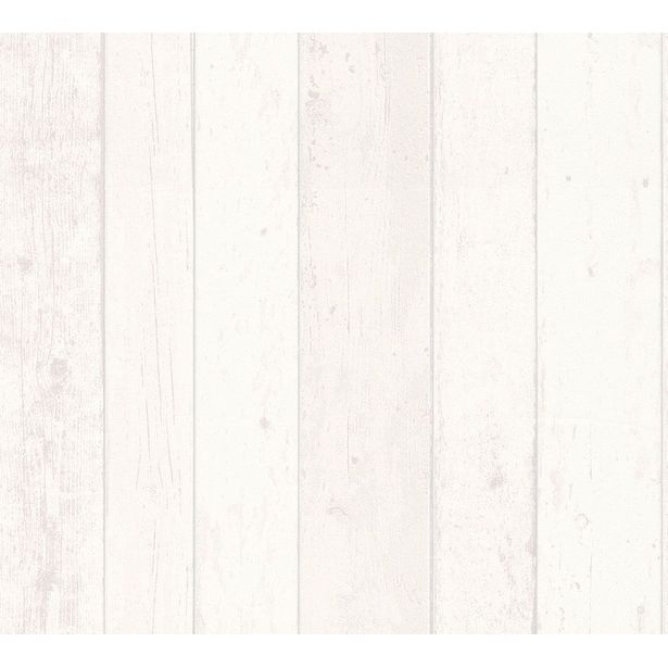 Tapetti A.S. Creation Best of Wood'n Stone II B T5046, valkoinen