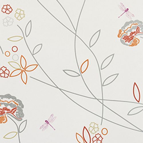 Tapetti Mimou WP1089, beige/oranssi