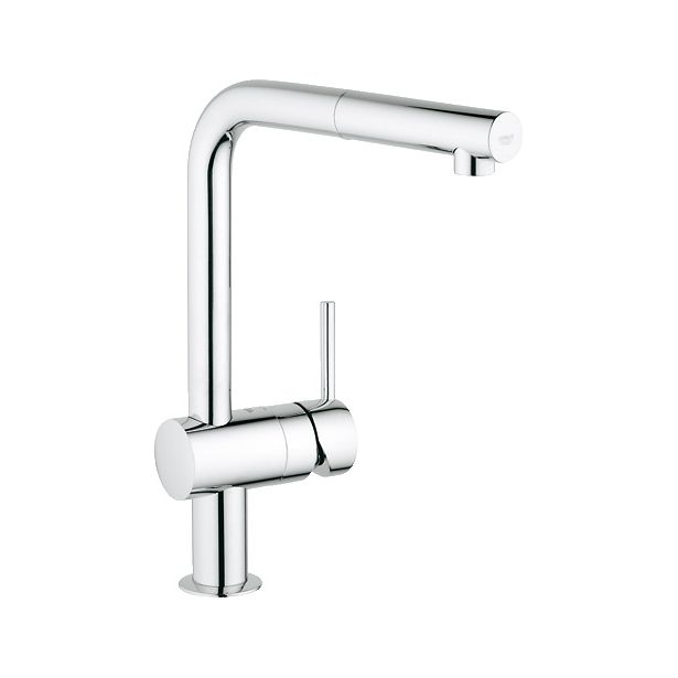 Keittiöhana Grohe Minta, ulosvedettävä poresuutin (32168000)