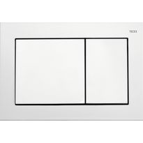 WC-huuhtelupainike TECEbase, kaksoishuuhtelu, kiiltävä valkoinen