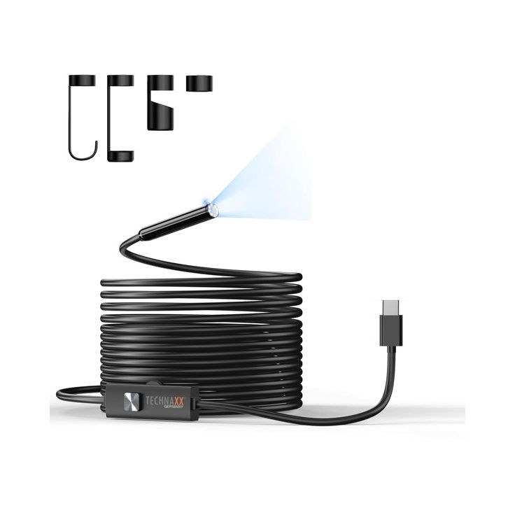 Tarkastuskamera Technaxx TX-386, USB-C, valolla