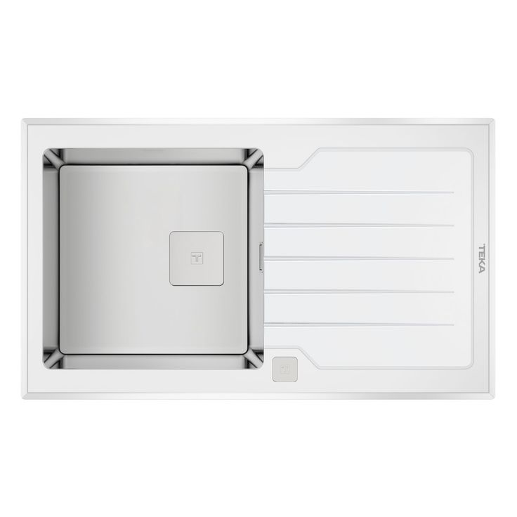 Keittiöallas Teka Diamond RS15 1B 1D, 860x510mm, valkoinen/rst