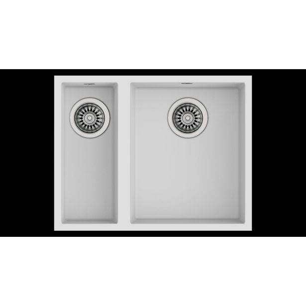 Keittiöallas Teka SQUARE 560 TG, 560x440mm, tegranit, valkoinen
