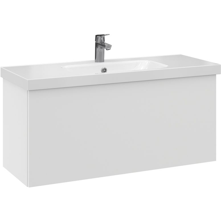 Allaskaappi pesualtaalla Temal Stella, 1 ltk, 102.5x40 cm, matta valkoinen