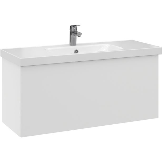 Allaskaappi pesualtaalla Temal Stella, 1 ltk, 102.5x40 cm, valkoinen