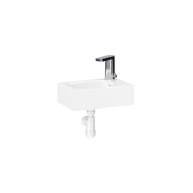 Pesuallas Temal Pikkune, 360x240x110mm, vasen, valkoinen
