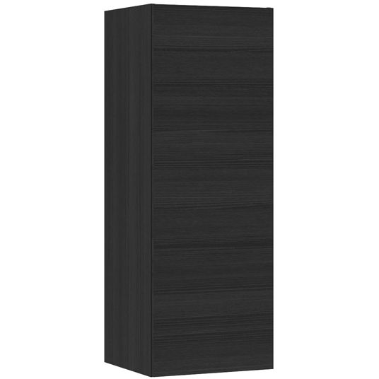 Korkea kaappi Temal, vasenkätinen, 60x43x123.4 cm, musta puu (MP2)