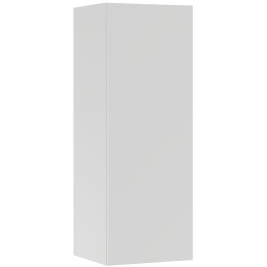 Korkea kaappi Temal, vasenkätinen, 40x38x123.4 cm, matta valkoinen