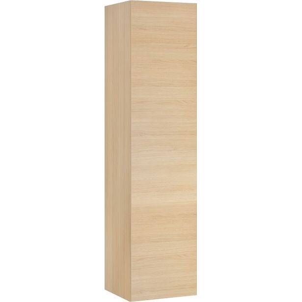 Korkea kaappi Temal, vasenkätinen, 40x43x182 cm, vaalea tammi