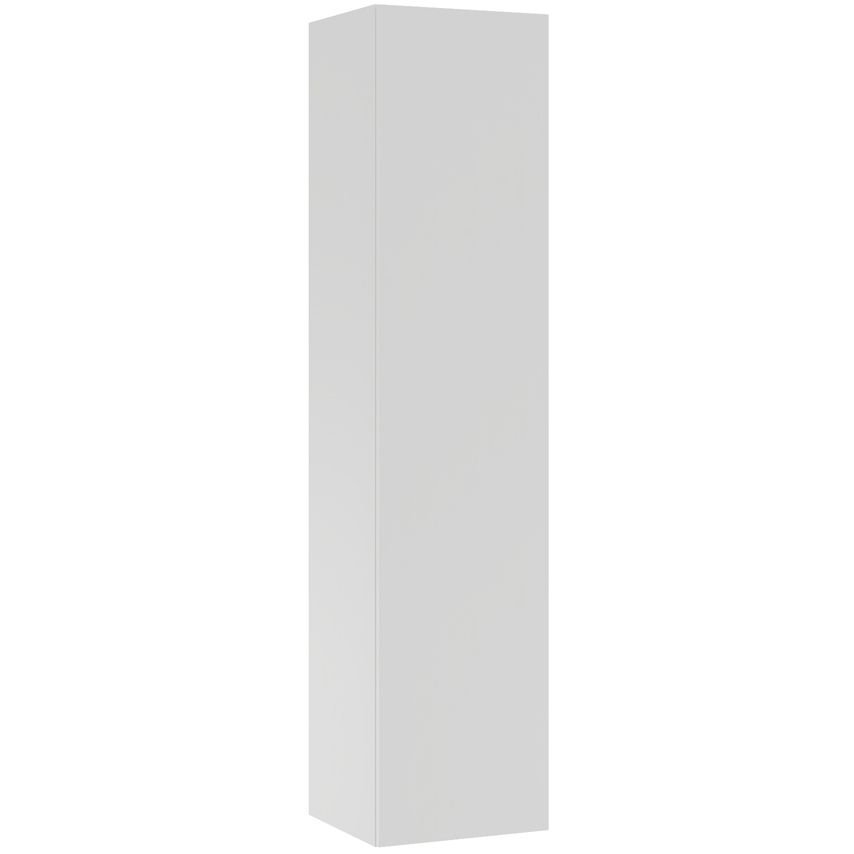 Korkea kaappi Temal, vasenkätinen, 40x48x196.1 cm, matta valkoinen