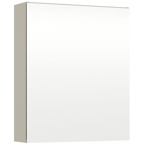 Peilikaappi LED-valolla Temal Choice, 55 cm, 1 ovi, oikeakätinen, pistorasia oikea, matta greige