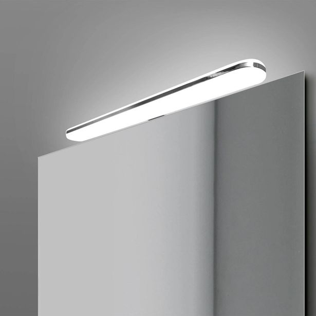 Peilivalaisin Temal Luz, 450x71x29 mm, IP44, 13 W, AC-LED, kromi