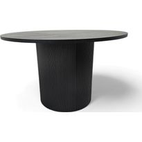 Ruokapöytä Tenstar Siera, Ø120cm, musta