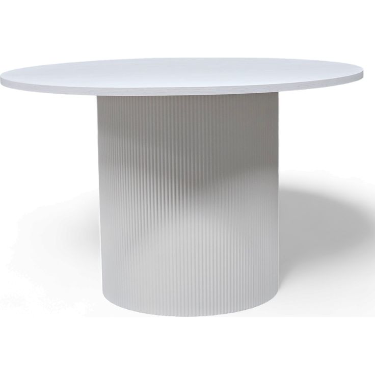 Ruokapöytä Tenstar Siera, Ø120cm, valkoinen
