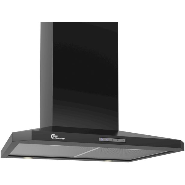 Liesikupu Thermex Decor 787, 600mm, ulkoiselle moottorille, musta