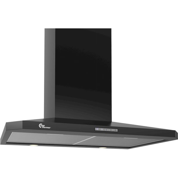 Liesikupu Thermex Decor 787, 700mm, ulkoiselle moottorille, musta, Verkkokaupan poistotuote