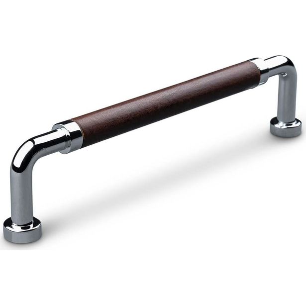 Vedin Theofils Posta cc128 140mm ruskea nahka/kromi