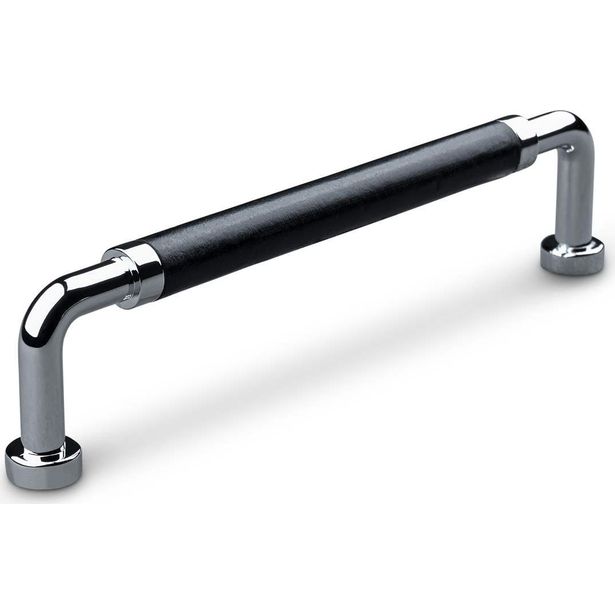 Vedin Theofils Posta cc128 140mm musta nahka/kromi