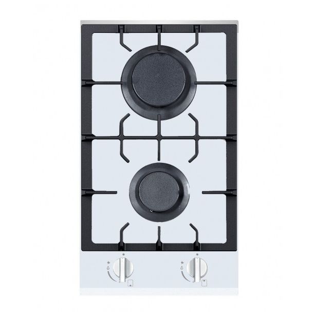 Kaasuliesitaso Schlosser THG3151W, 30cm, 2-liekkinen, valkoinen