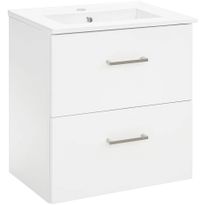 Allaskaappi Tammiholma Viilu, 50x37,5x55 cm , 2 ltk, pyökki/poppelivaneri, valkoinen, Verkkokaupan poistotuote