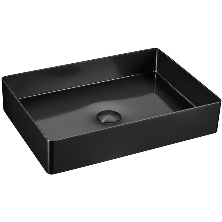 Malja-allas Tammiholma INOX, 50x35 cm, musta