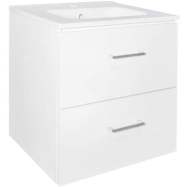 Tasoallas Tammiholma, AKL500-, AKL11165- ja AKO500-allaskaapeille, posliini, valkoinen