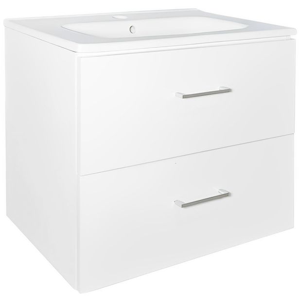 Tasoallas Tammiholma, AKL600- ja AKO600-allaskaapeille, posliini, valkoinen