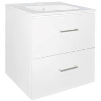 Allaskaappi Tammiholma Viilu, 50-80 cm, 2 ltk, pyökki/poppelivaneri, valkoinen