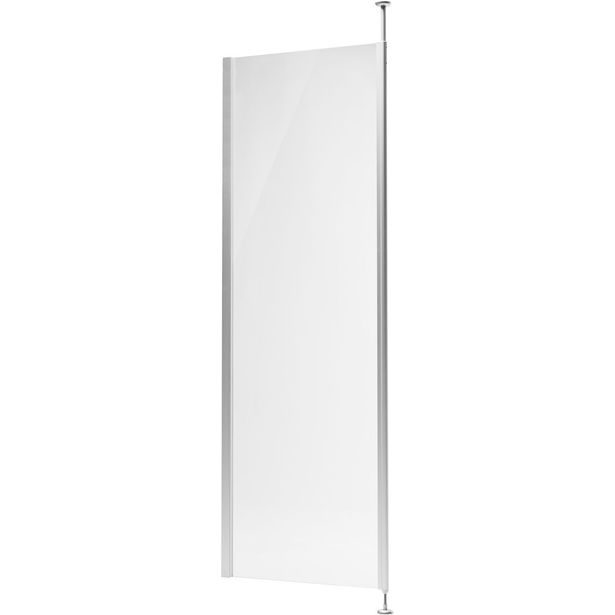 Kiinteä suihkuseinä Tammiholma POLE, 400x1900 mm, kirkas lasi