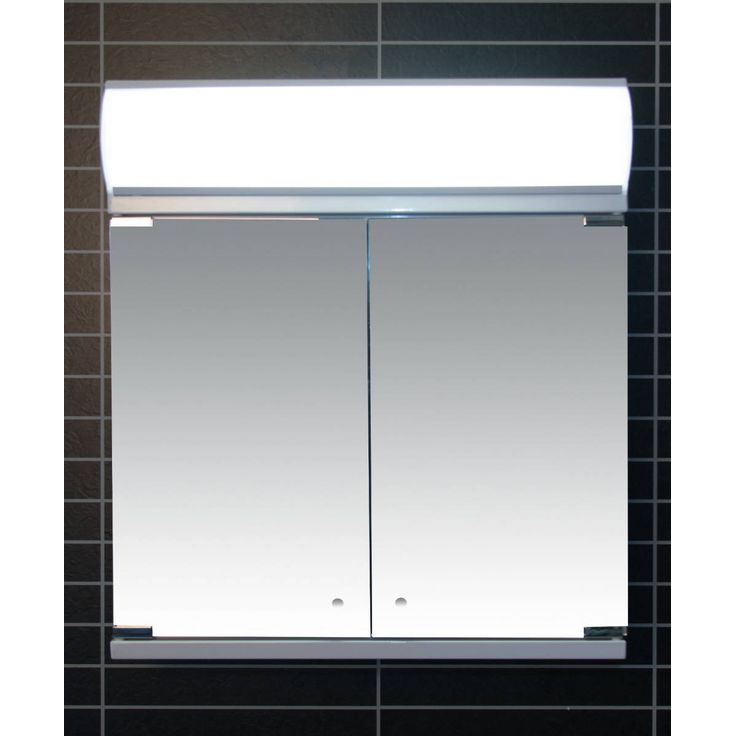 Peilikaappi LED-valaisimella Tammiholma Monza, 60x62cm, 28W, vikavirtasuojakytkin