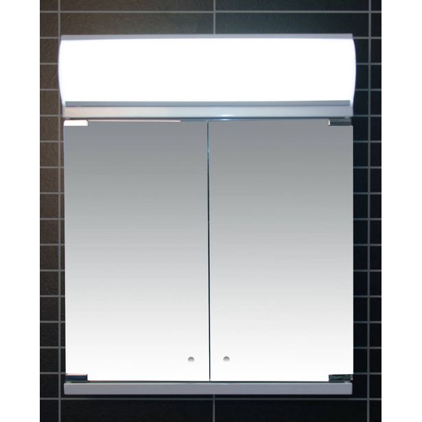 Peilikaappi LED-valaisimella Tammiholma Siena, 60x72cm, 28W, vikavirtasuojakytkin