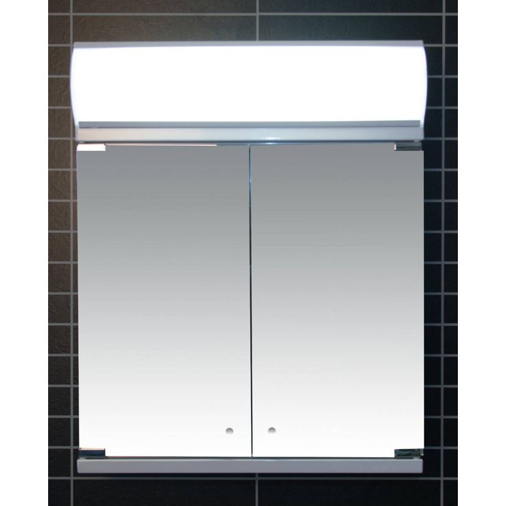 Peilikaappi LED-valaisimella Tammiholma Siena, 60x72cm, 28W, vikavirtasuojakytkin