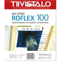Läpivientikaulus Roflex 100, LVI-putken kaulus, 100-120mm putkelle, 5kpl/pkt