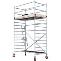 Alumiiniteline Tikli Jumbo 9900P, tasokorkeus 3.4m, 250x135cm