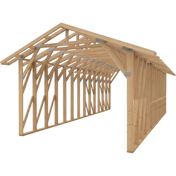 Autokatoksen runkopaketti Aarni, alle 50 m², naulalevyrakenteinen