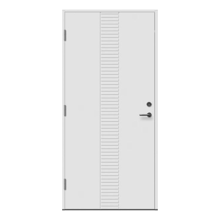 Ulko-ovi Aarni Raita, 9x21, karmi 115mm, vasenkätinen, valkoinen