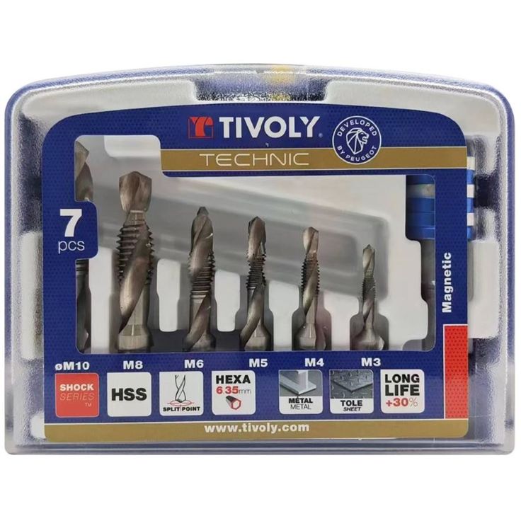 Kierretappisarja Tivoly, M3–M10, HSS, 7 kpl