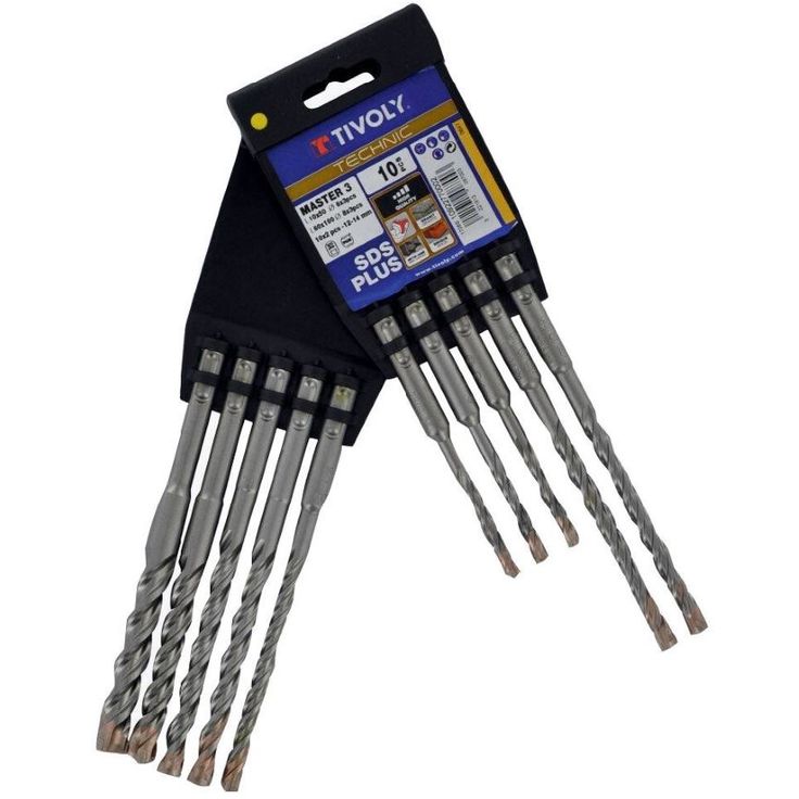 Kiviporanteräsarja Tivoly Technic Master 3 Cutter SDS+, 6–14mm, 10 kpl