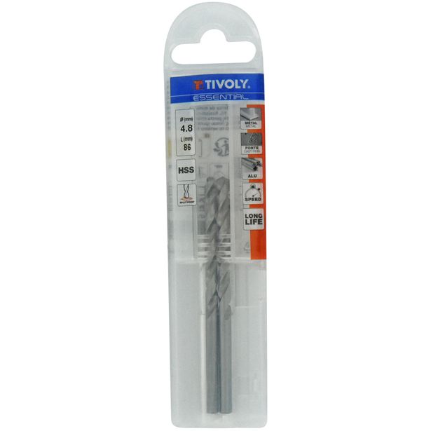 Metalliporanterä Tivoly T Line, HSS, 4, 8mm, 2 kpl, Ø4