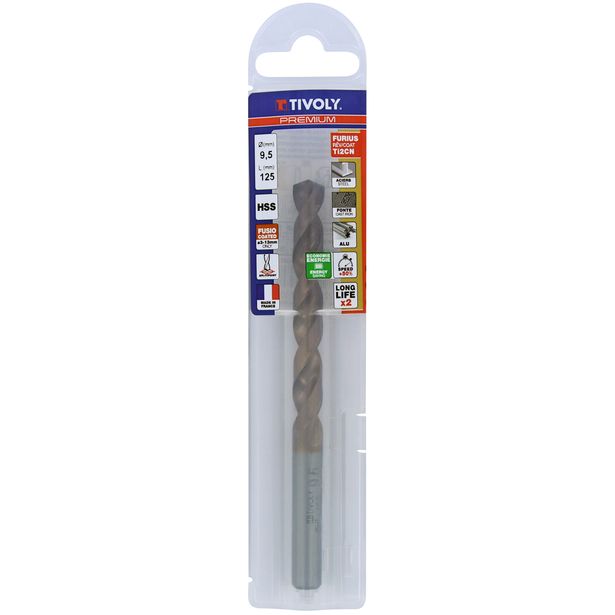 Metalliporanterä Tivoly Furius Fusio HSS, 9.5mm