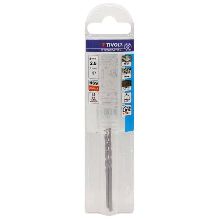 Metalliporanterä Tivoly T Line, 2, 5mm, HSS-CO, 2 kpl