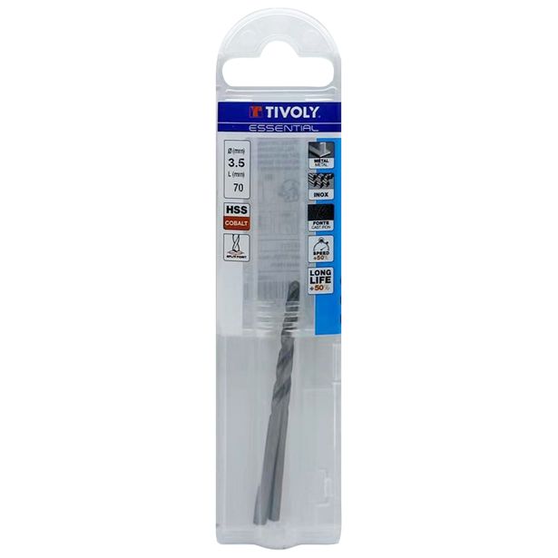 Metalliporanterä Tivoly T Line, 3, 5mm, HSS-CO, 2 kpl